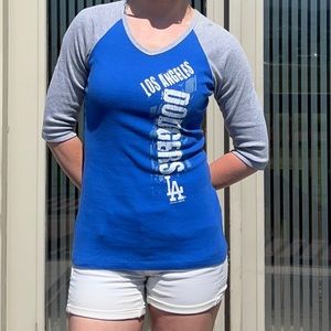 DODGERS quarter-sleeve baseball tee | Womens’ small